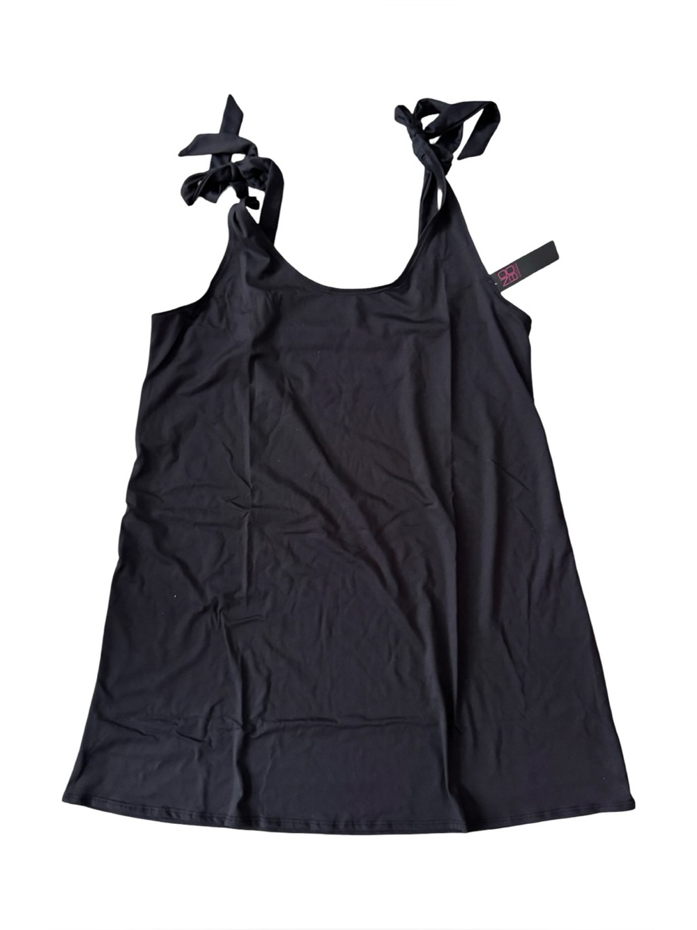 NOBO Black Tie Shoulder Beach Cover Up Top Size NWT